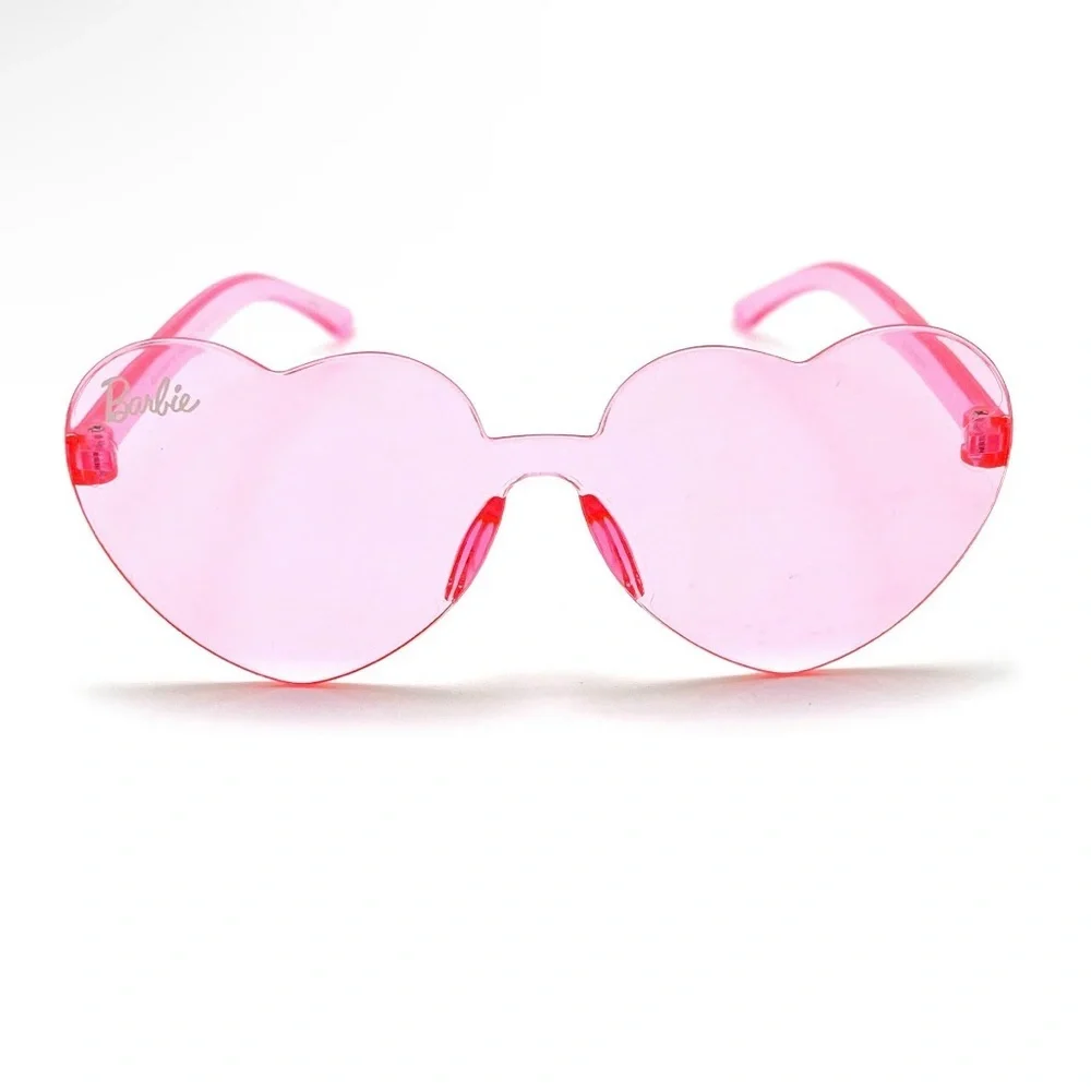 Barbie Girl’s Pink Heart Shaped Sunglasses With Matching Headband &Bow 3-8years